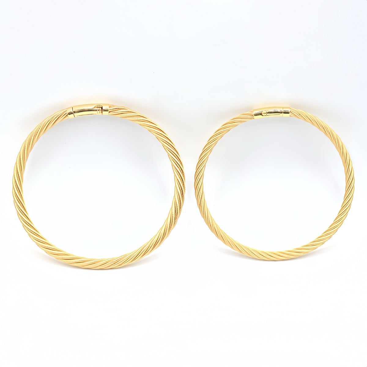 7 Strand Twisted 18K Gold Bracelet (Item No. SH042CB)