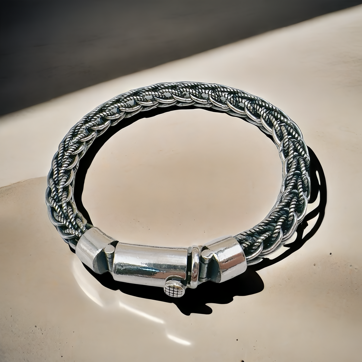 Braided Silver Bracelet (Item No. B0661)