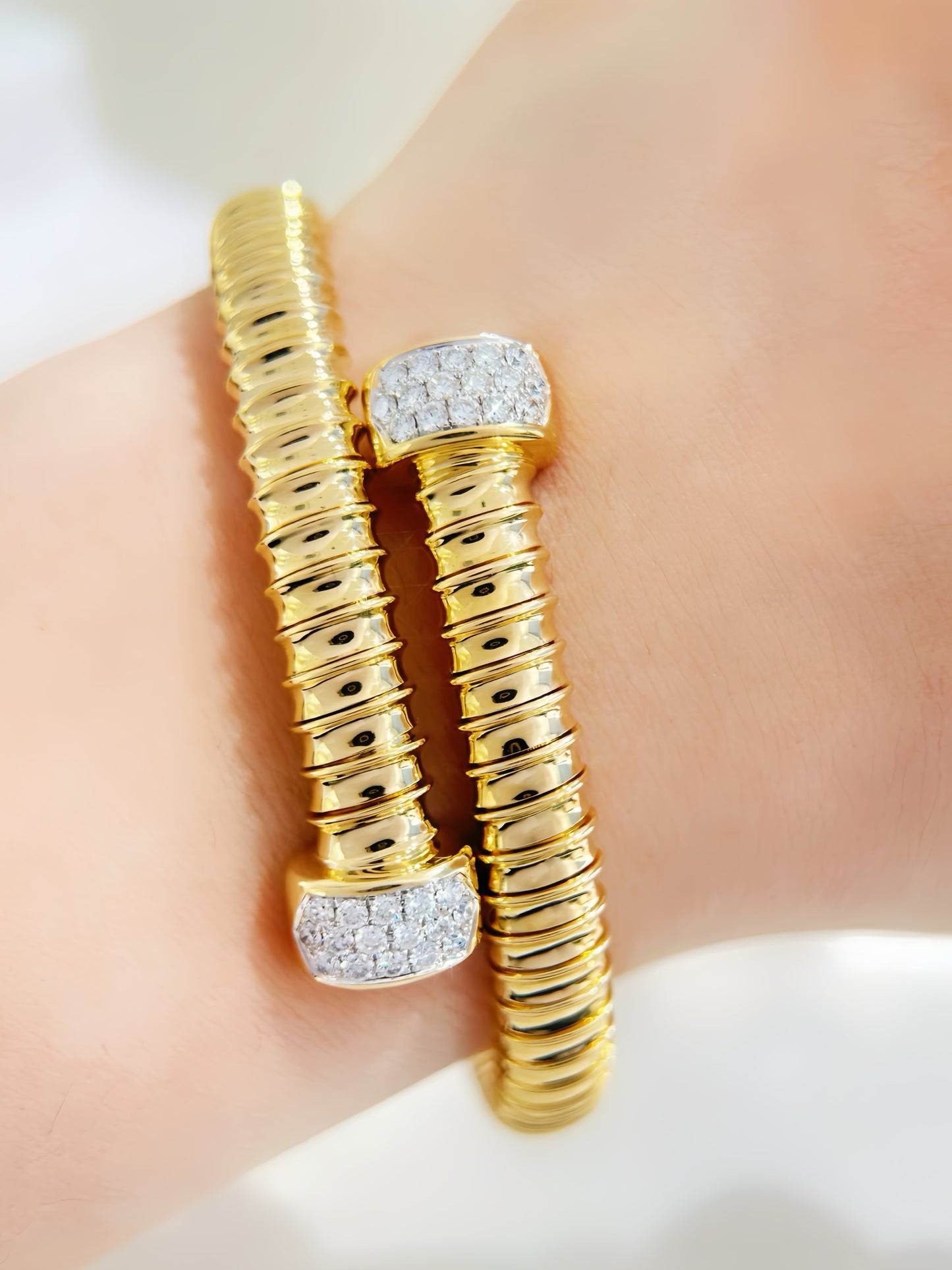 Vintage 18k Gold Diamond Bracelet (Item No. VT353)