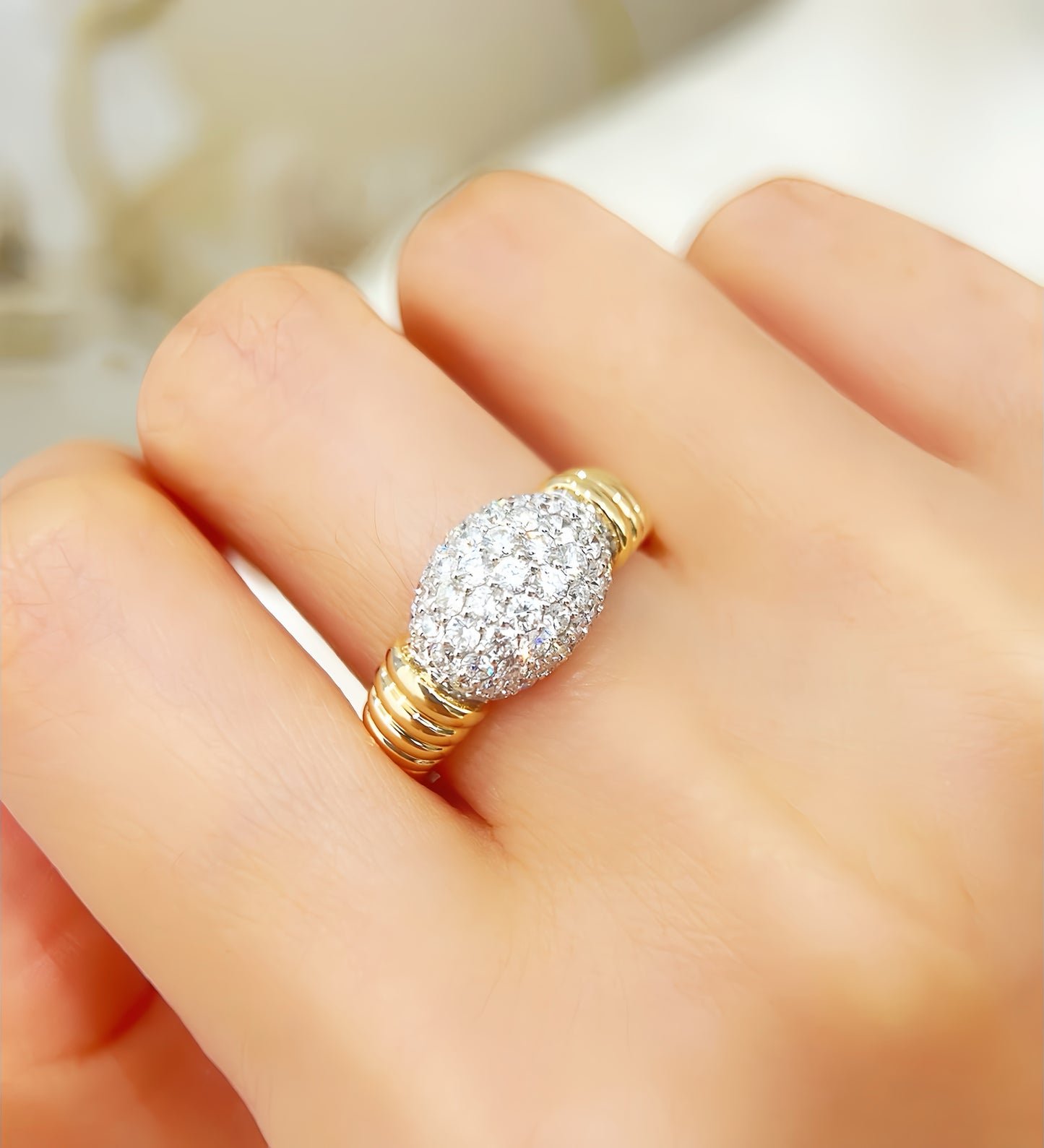 Vintage 18k Gold Diamond Ring (Item No. VT307)