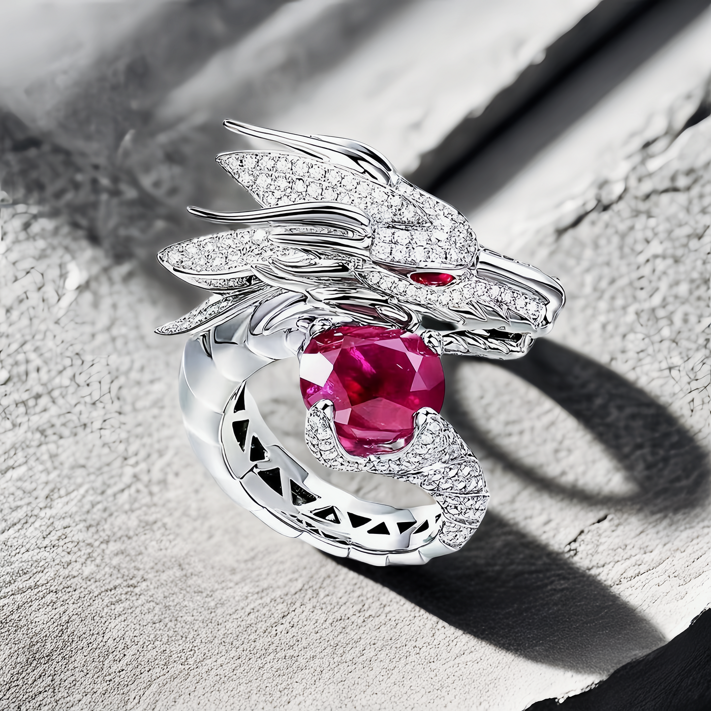 Dragon Silver/18K Gold Ring (Item No.SC012)