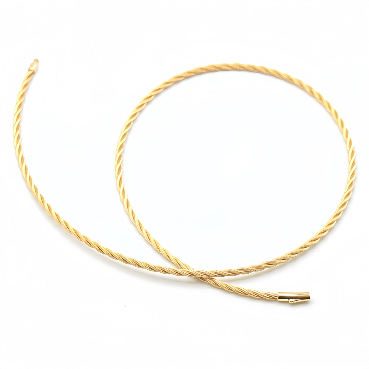 3 Strand Twisted 18k Gold Necklace (Item No. SH021CN)