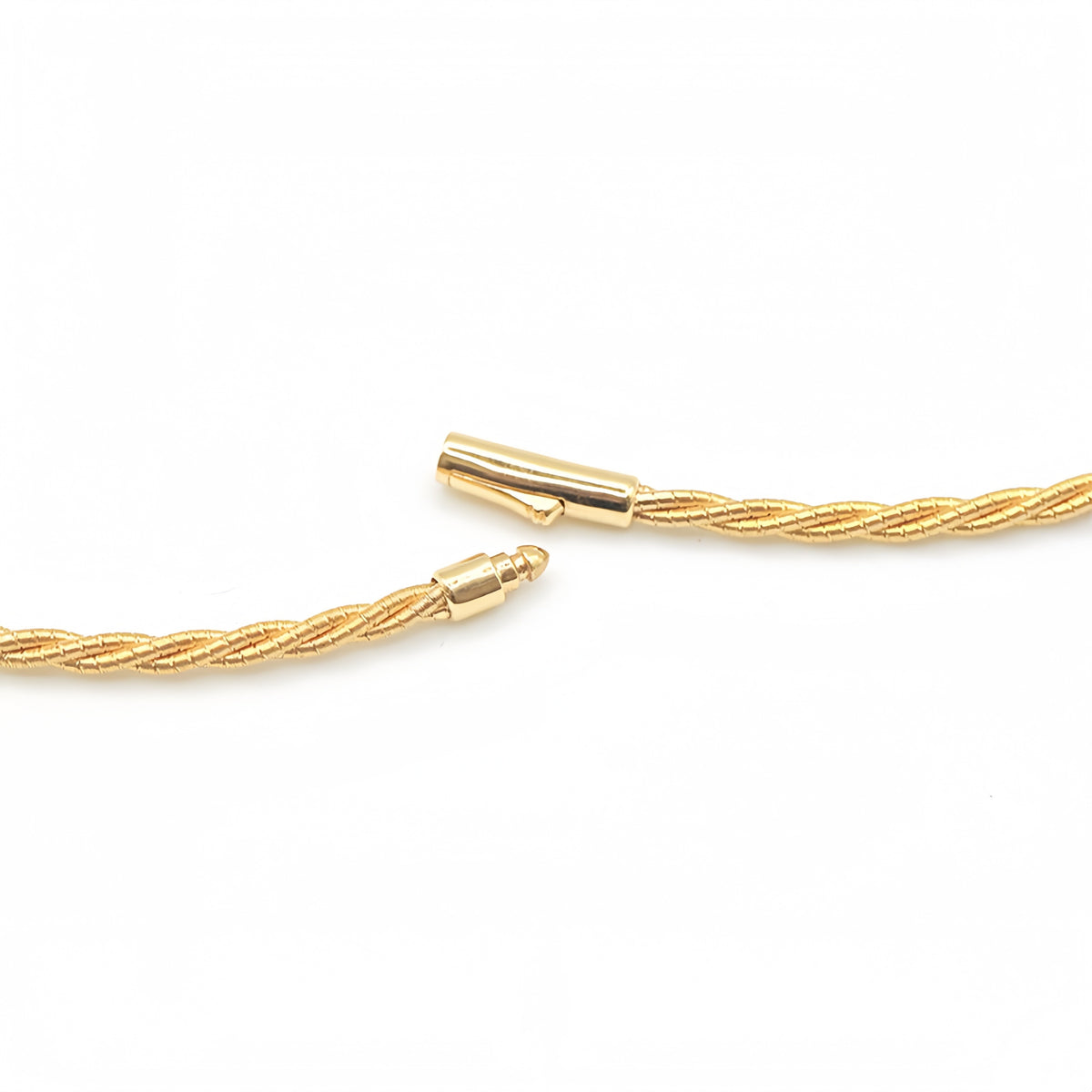 Large Twisted 18k Gold Necklace (Item No. SX021CN)