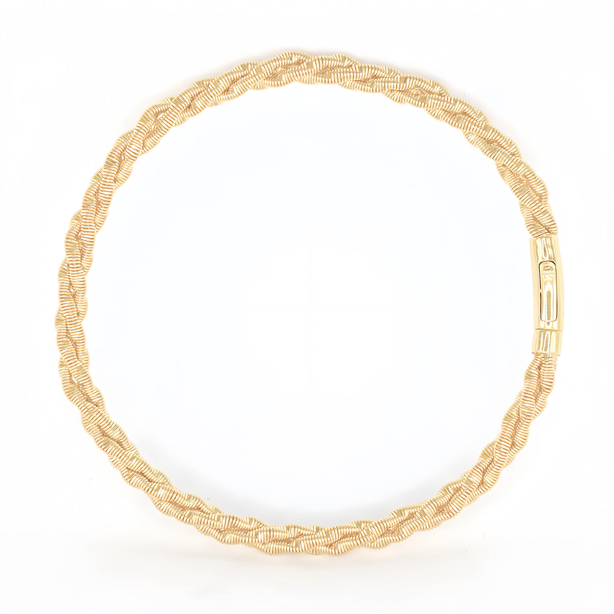 Electroforming Twisted 18K Gold Bracelet (Item No. DG061CB)
