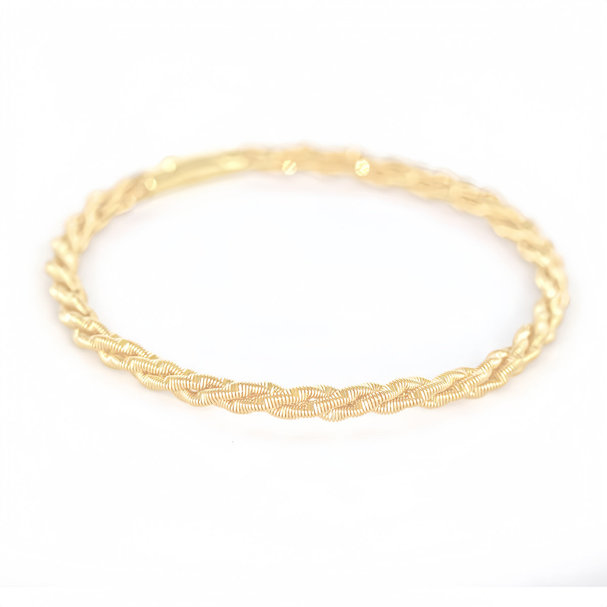 Electroforming Twisted 18K Gold Bracelet (Item No. DG061CB)