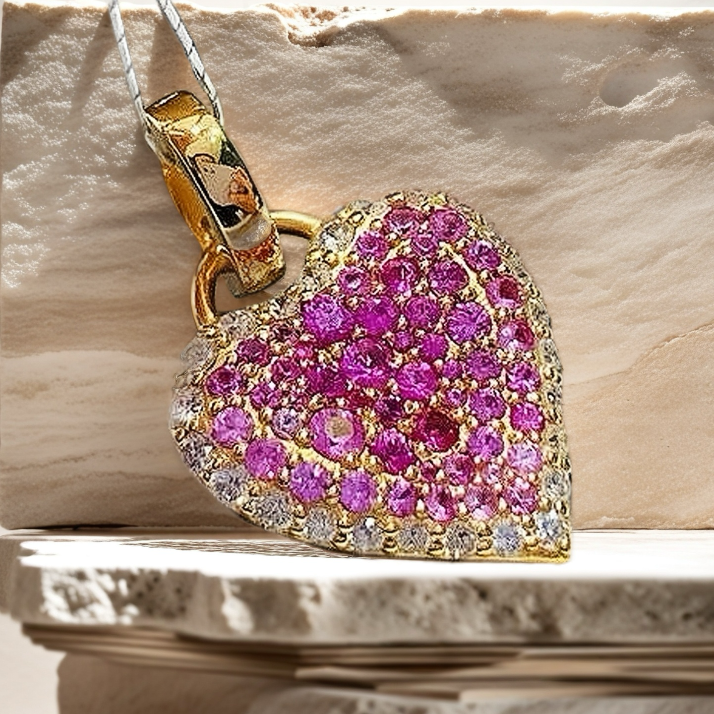 Vintage 18k Gold Diamond Pendant (Item No. VT097)