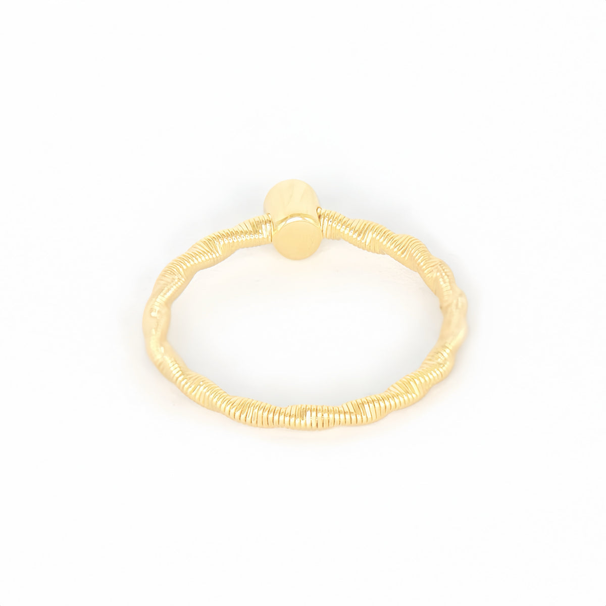 Electroforming Twisted 18k Gold Diamond Ring (Item No. DG111CR)