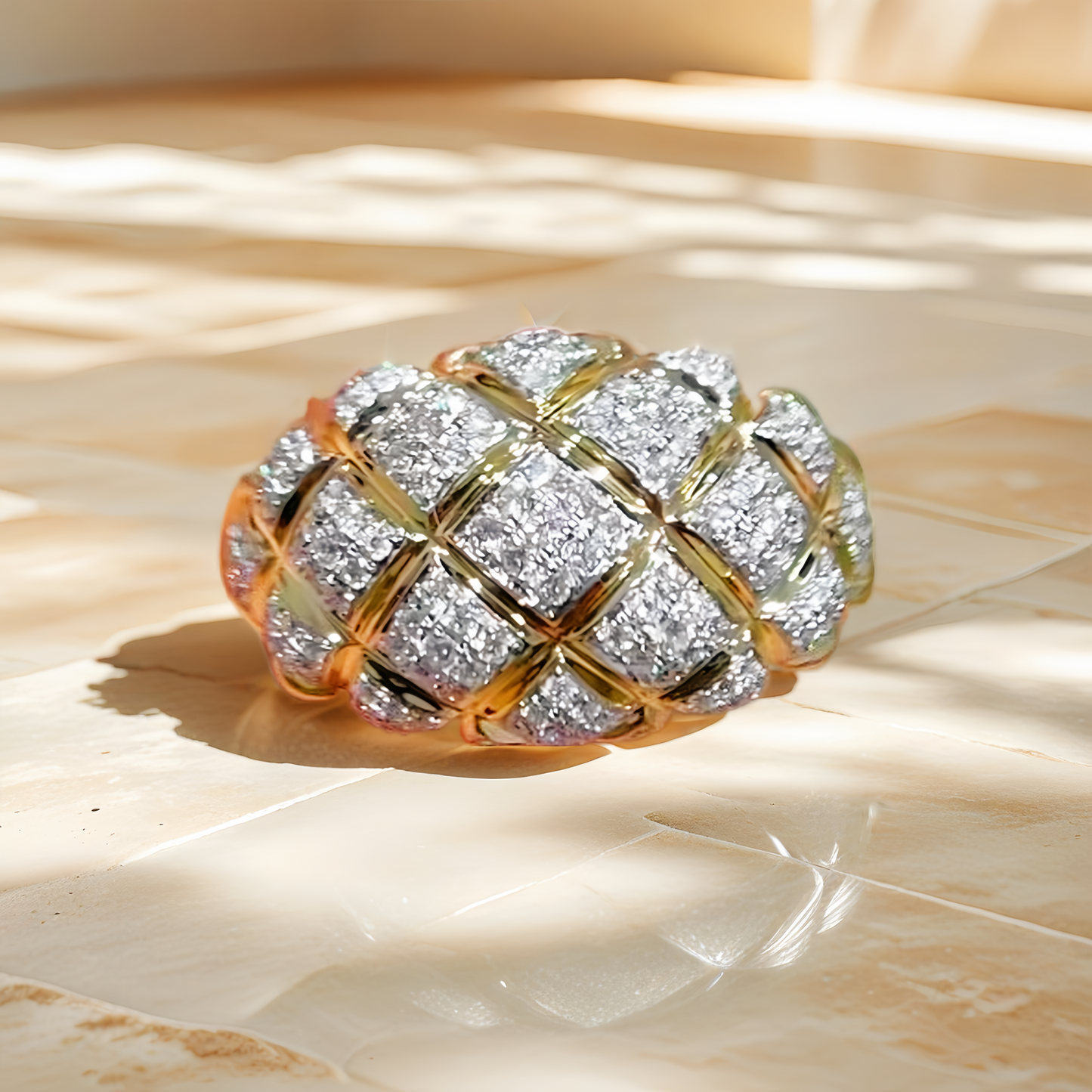 Vintage 18k Gold Diamond Ring (Item No. VT216)