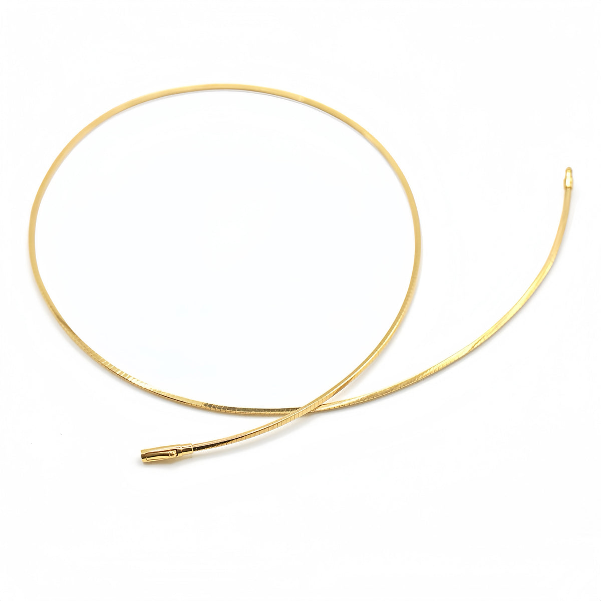 Square Omega 18k Gold Necklace (Item No. OMJ031CN)