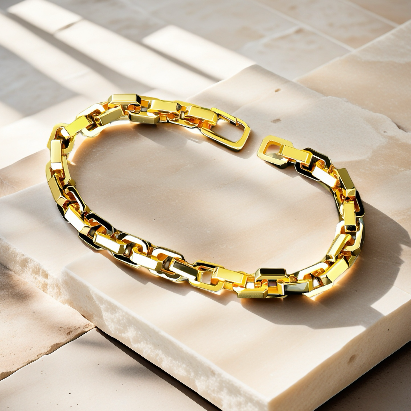 Classic Sterling Silver/9k/14k/18k Bracelet Gold Bracelet Chain (Item No. GB0020)