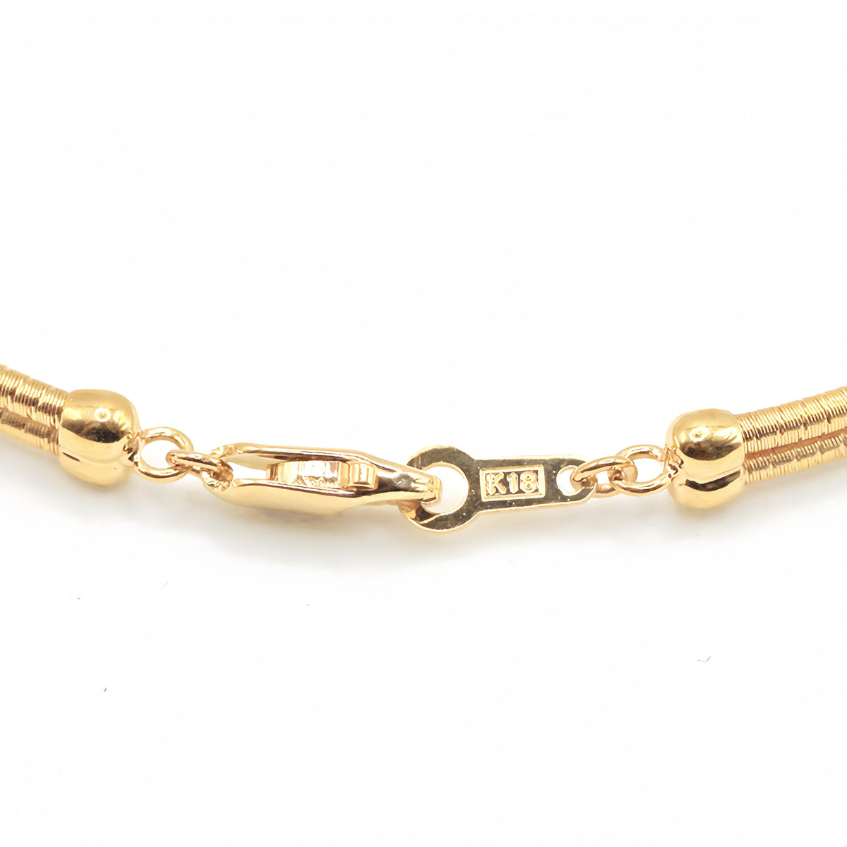 Double Strand Twisted 18K Gold Bracelet (Item No. SX051CB)