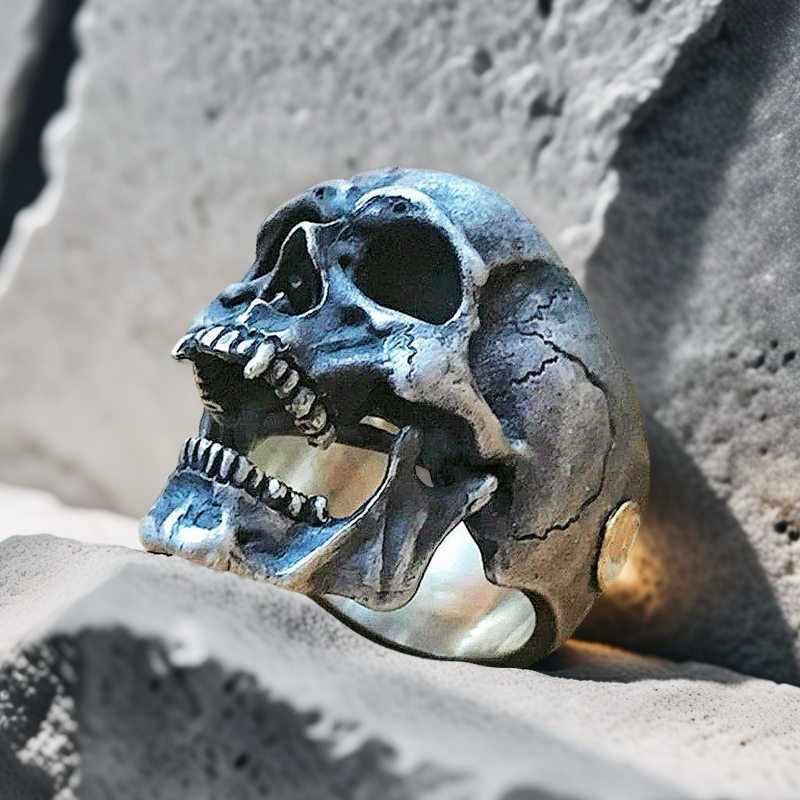 Skull Silver Ring (Item No. SC015)