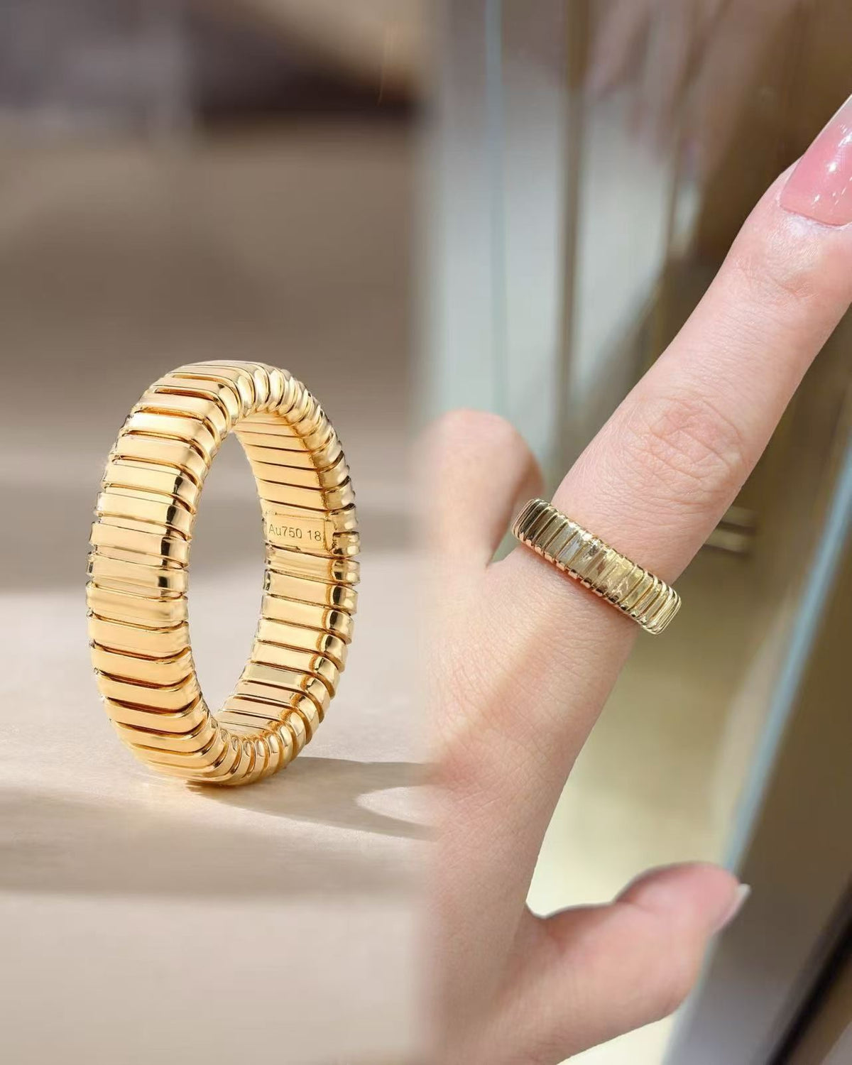 Classic 18k Gold Ring (Item No. HFR002)
