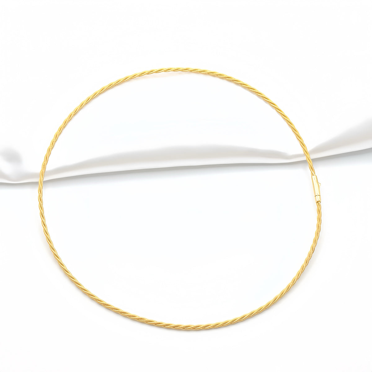 Small Twisted 18k Gold Necklace (Item No. SR051CN)