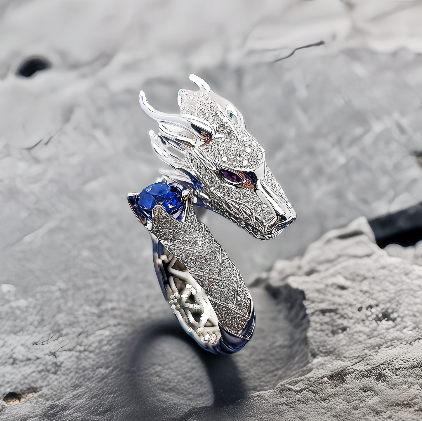 Dragon Silver/18K Gold Ring (Item No.SC012)