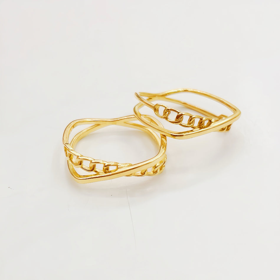 Geometry 18k Gold Ring (Item No. HFR042)