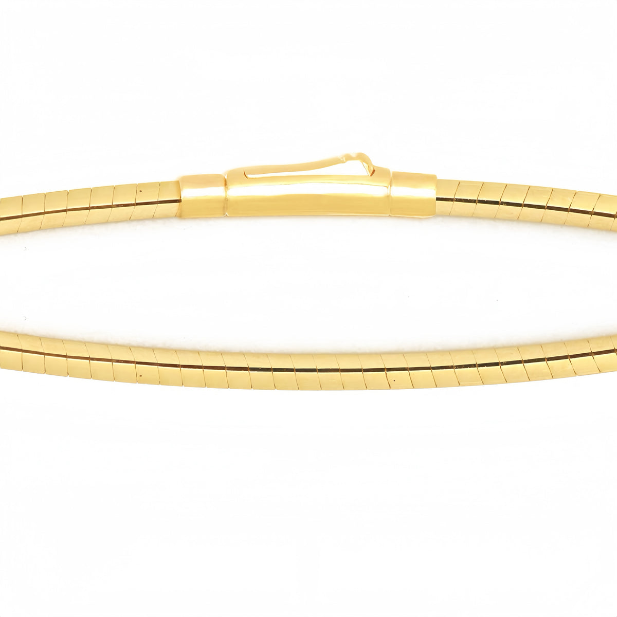 Square Omega 18k Gold Necklace (Item No. OMJ031CN)