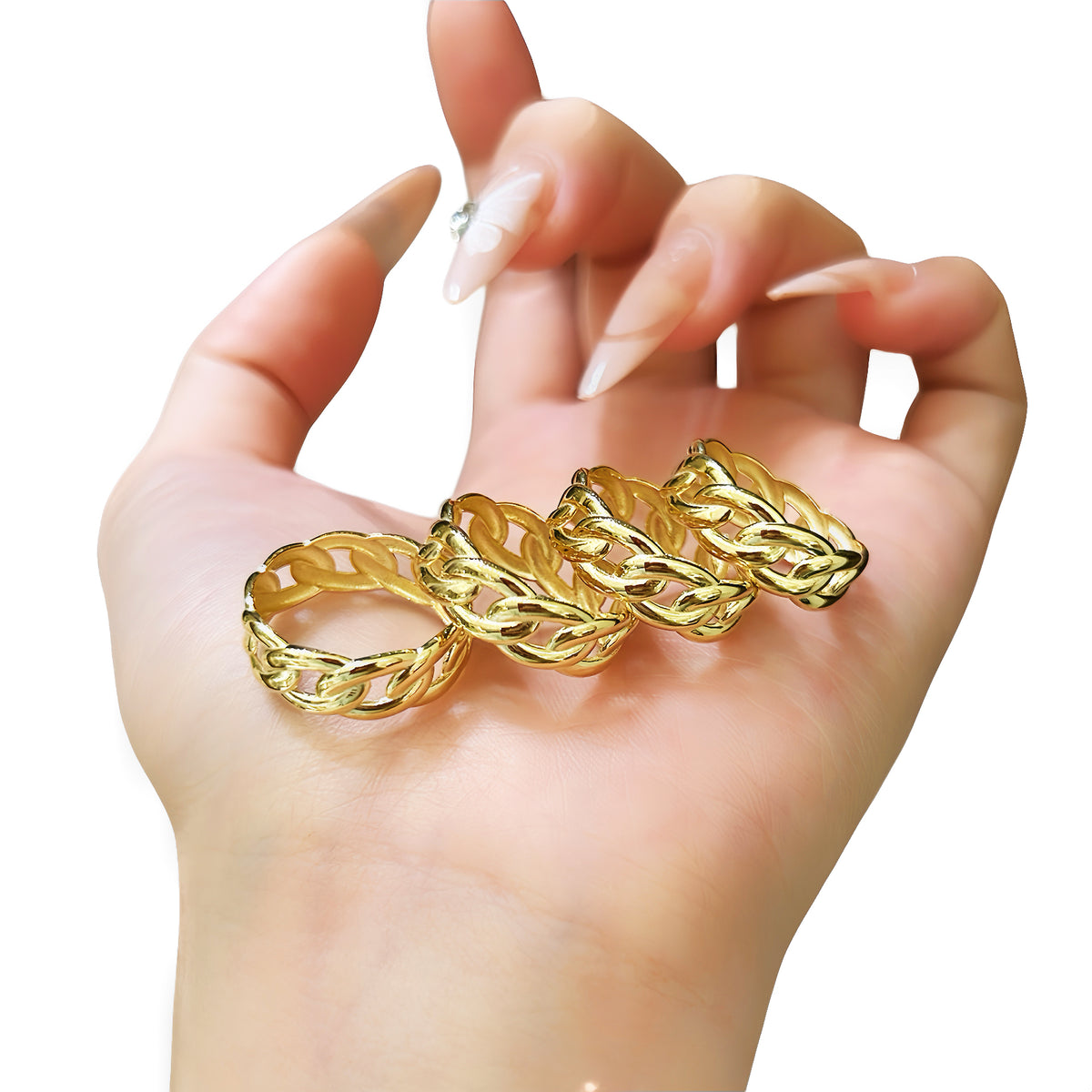 Curb Link 18k Gold Ring (Item No. HFR002)