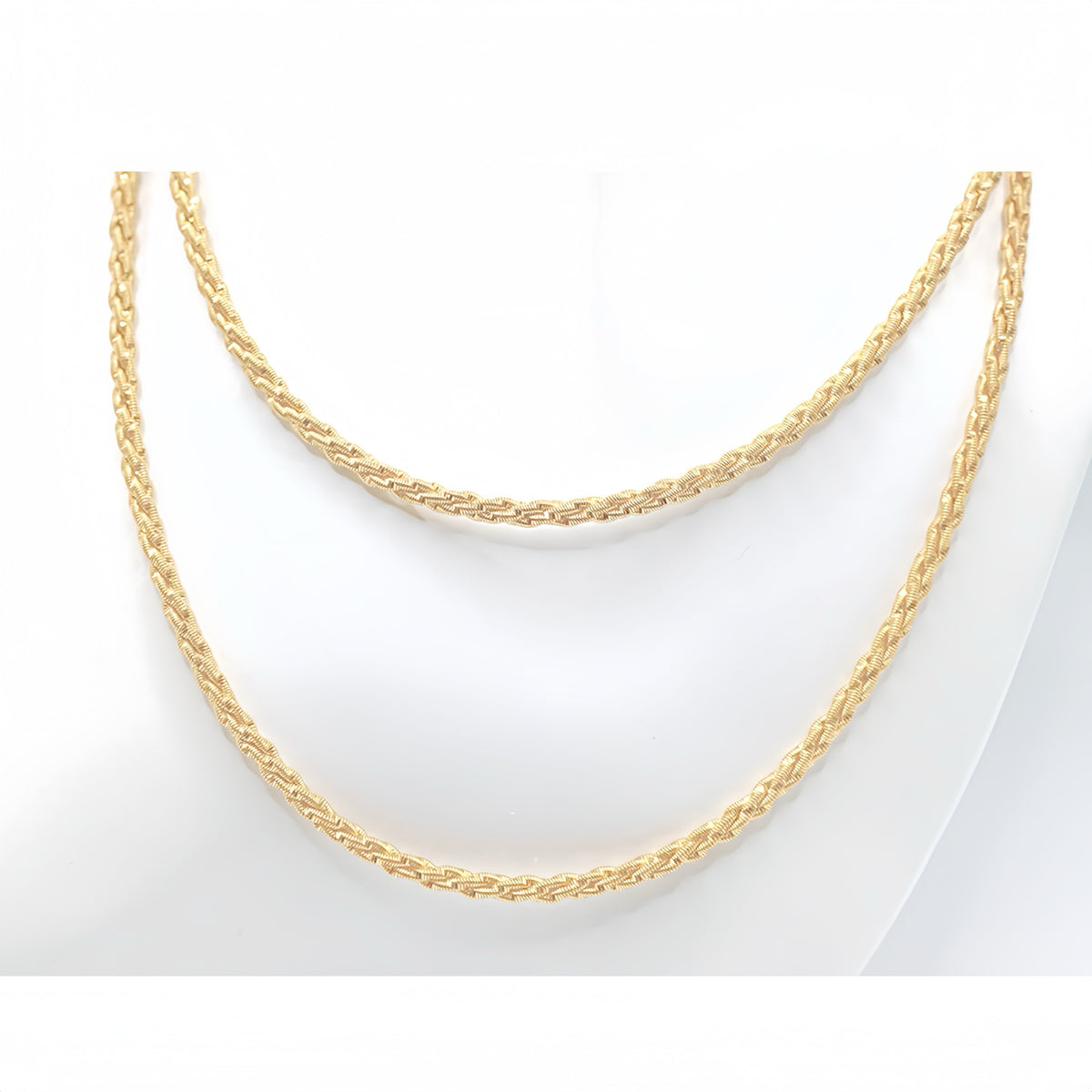 Electroforming Twisted 18k Gold Necklace (Item No. DG071CN)