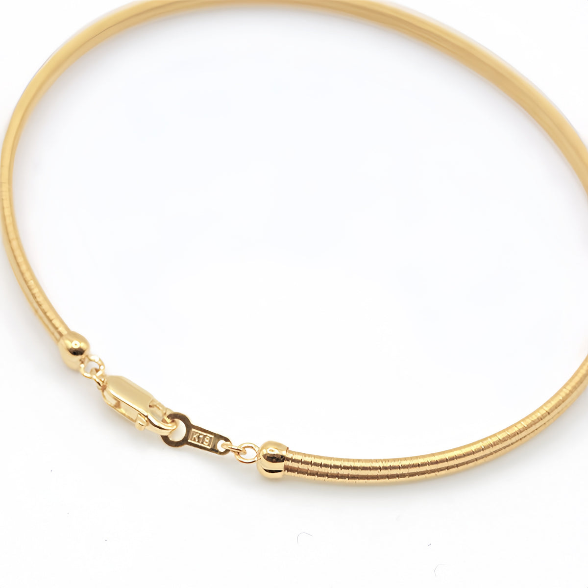 Double Strand Twisted 18K Gold Bracelet (Item No. SX051CB)