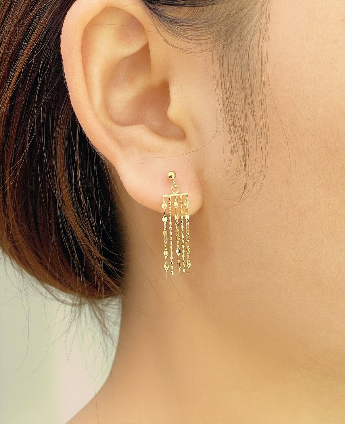 Water Drop 18k Gold Earring (Item No. SJER014)
