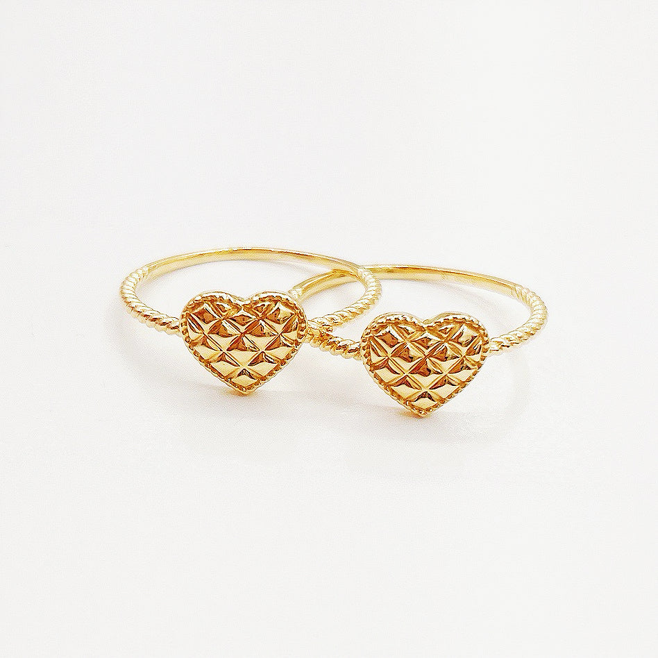 Heart 18k Gold Ring (Item No. HFR032)