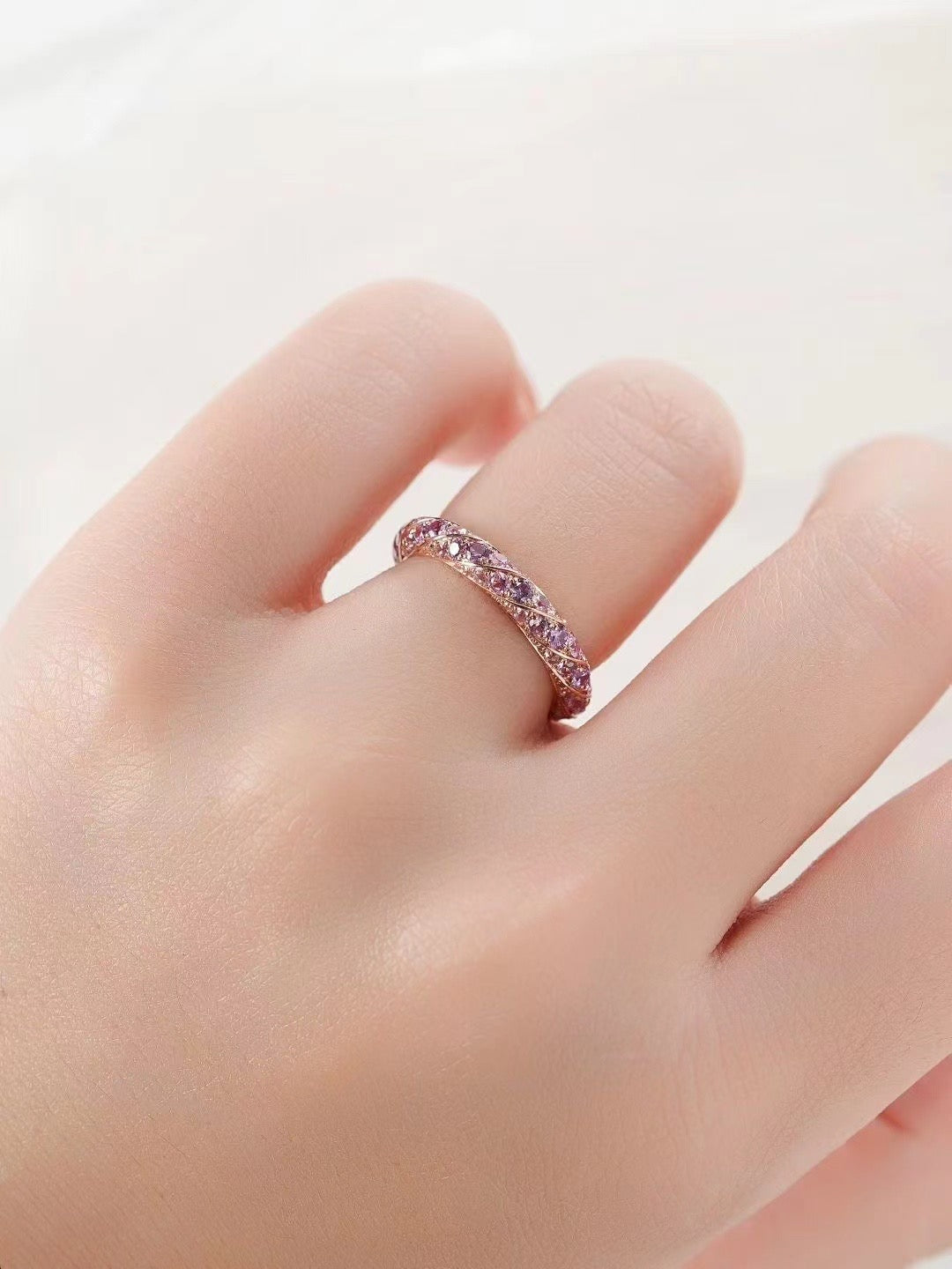 Rainbow Sapphire 18k Gold Ring (Item No. SA130)