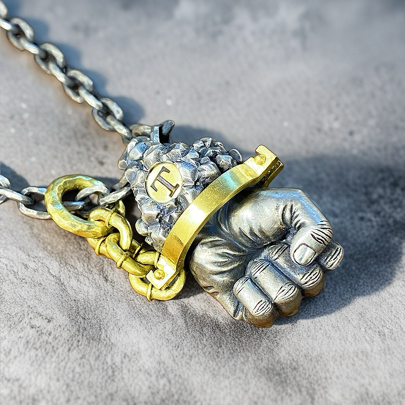 Power Fist Destiny Silver Pendant (Item No. SC033)