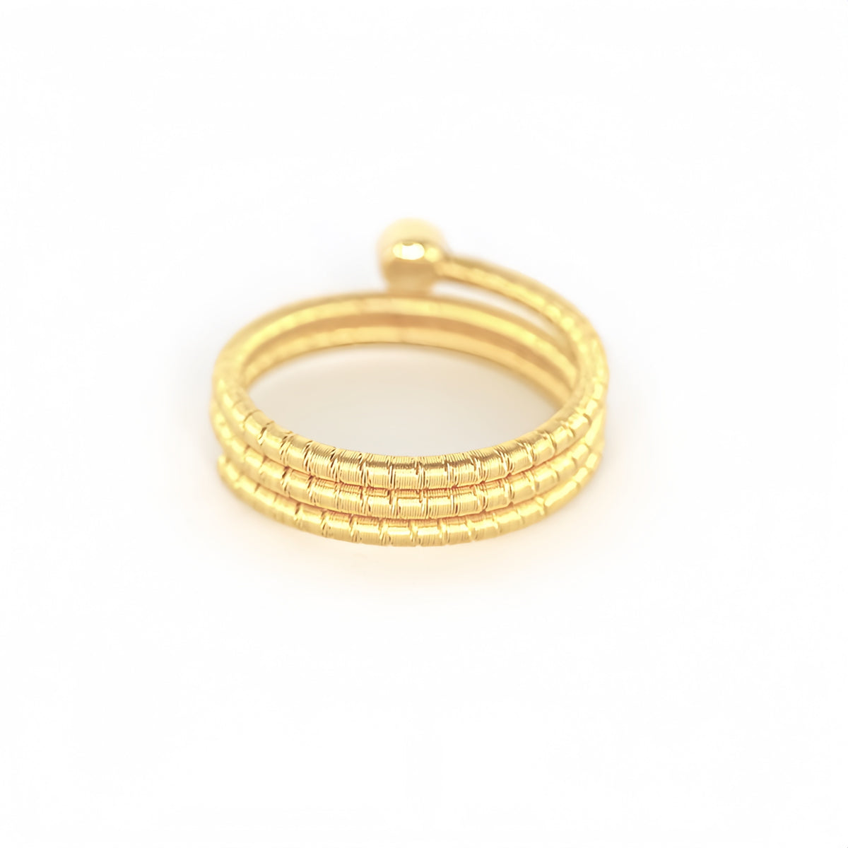 Tripple Twisted 18k Gold Diamond Ring (Item No. SX071CR)