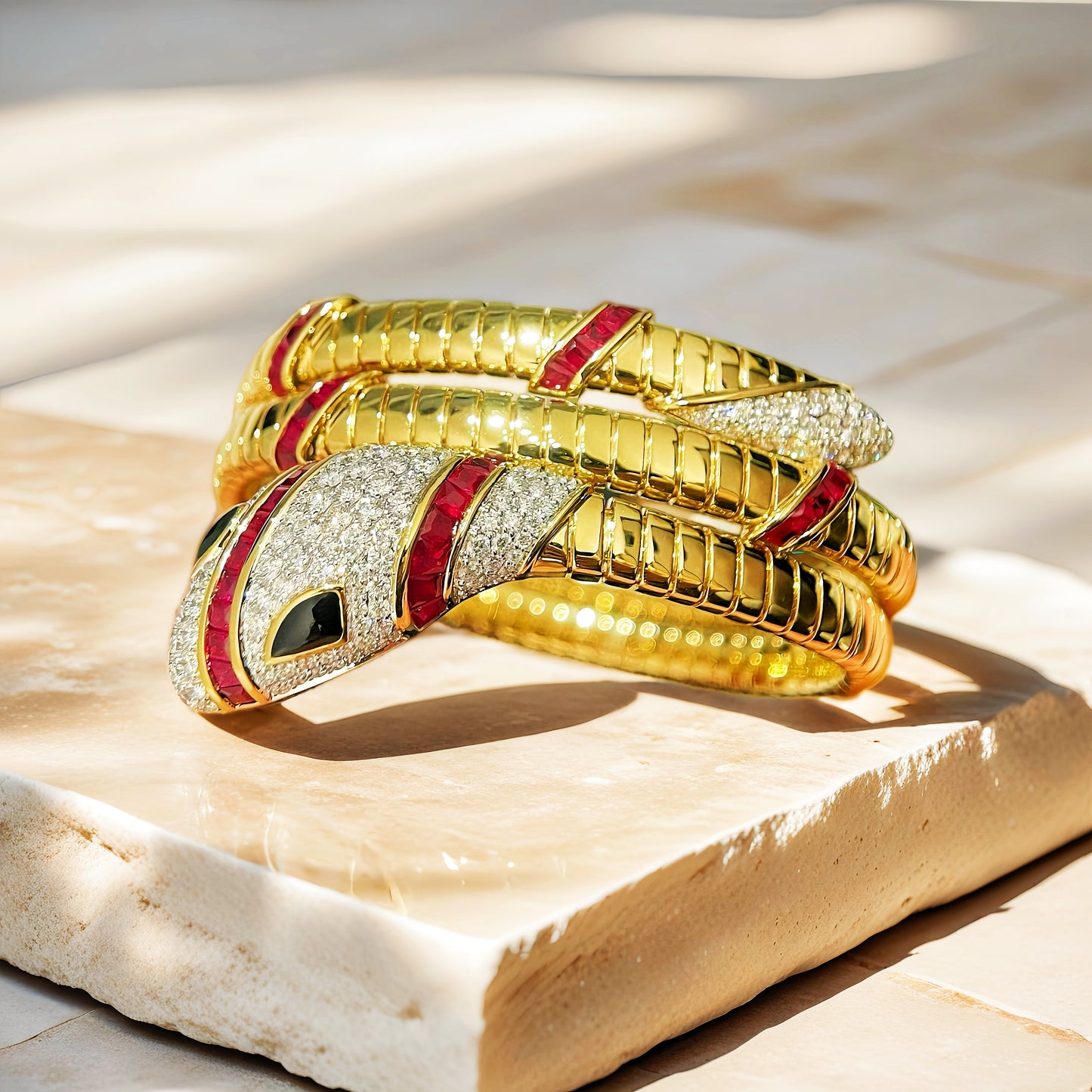 Ouroboro 18k Gold Diamond Bracelet (Item No. VT258)