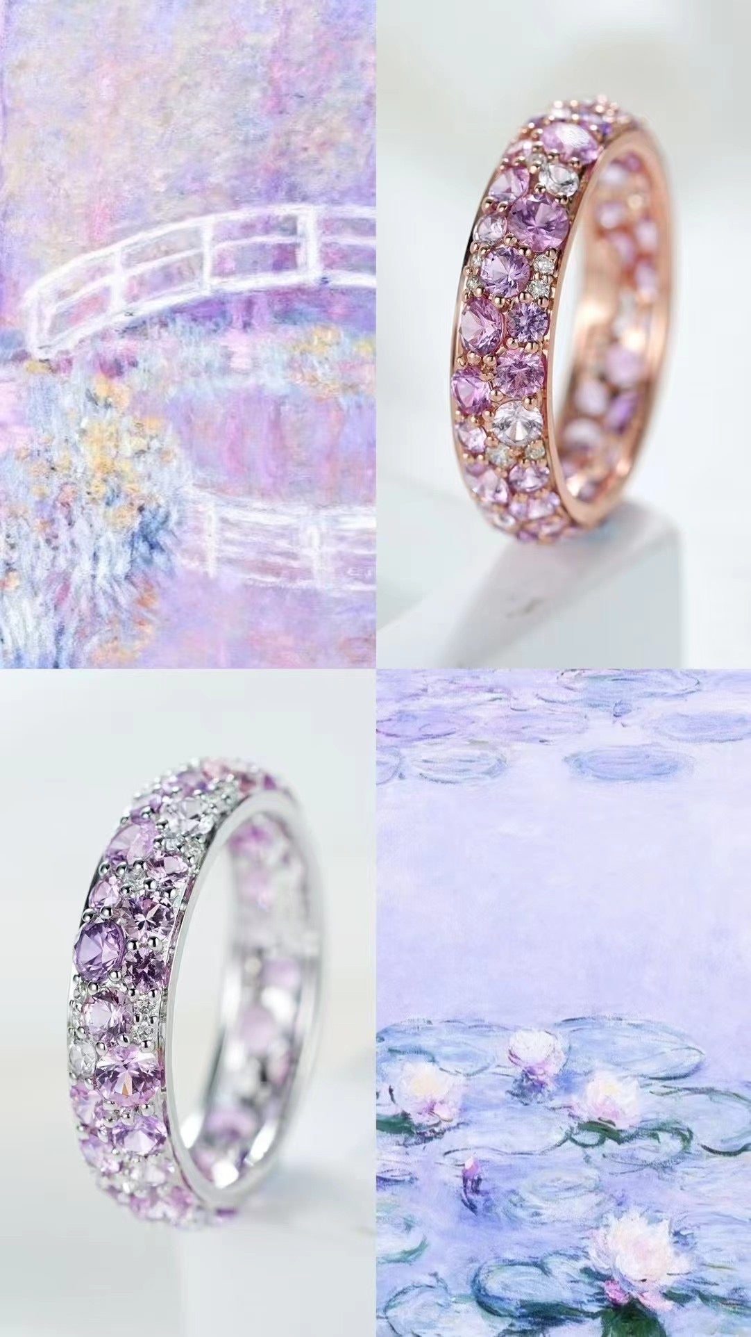 Rainbow Sapphire 18k Gold Ring (Item No. SA043)