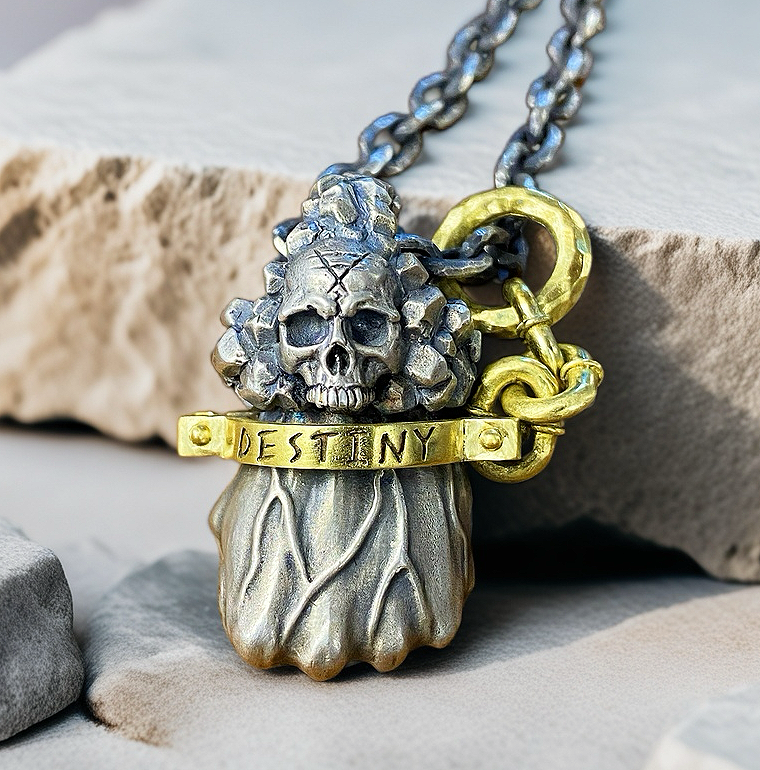 Power Fist Destiny Silver Pendant (Item No. SC033)