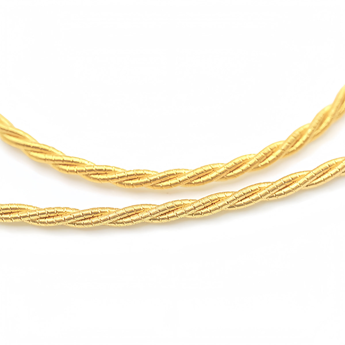 Large Twisted 18k Gold Necklace (Item No. SX021CN)
