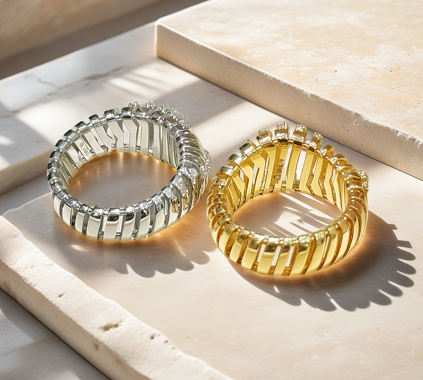 Harp 18k Gold Diamond Ring (Item No. VT008)