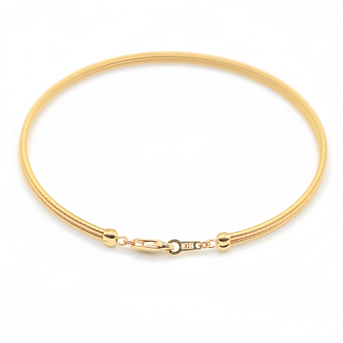 Double Strand Twisted 18K Gold Bracelet (Item No. SX051CB)