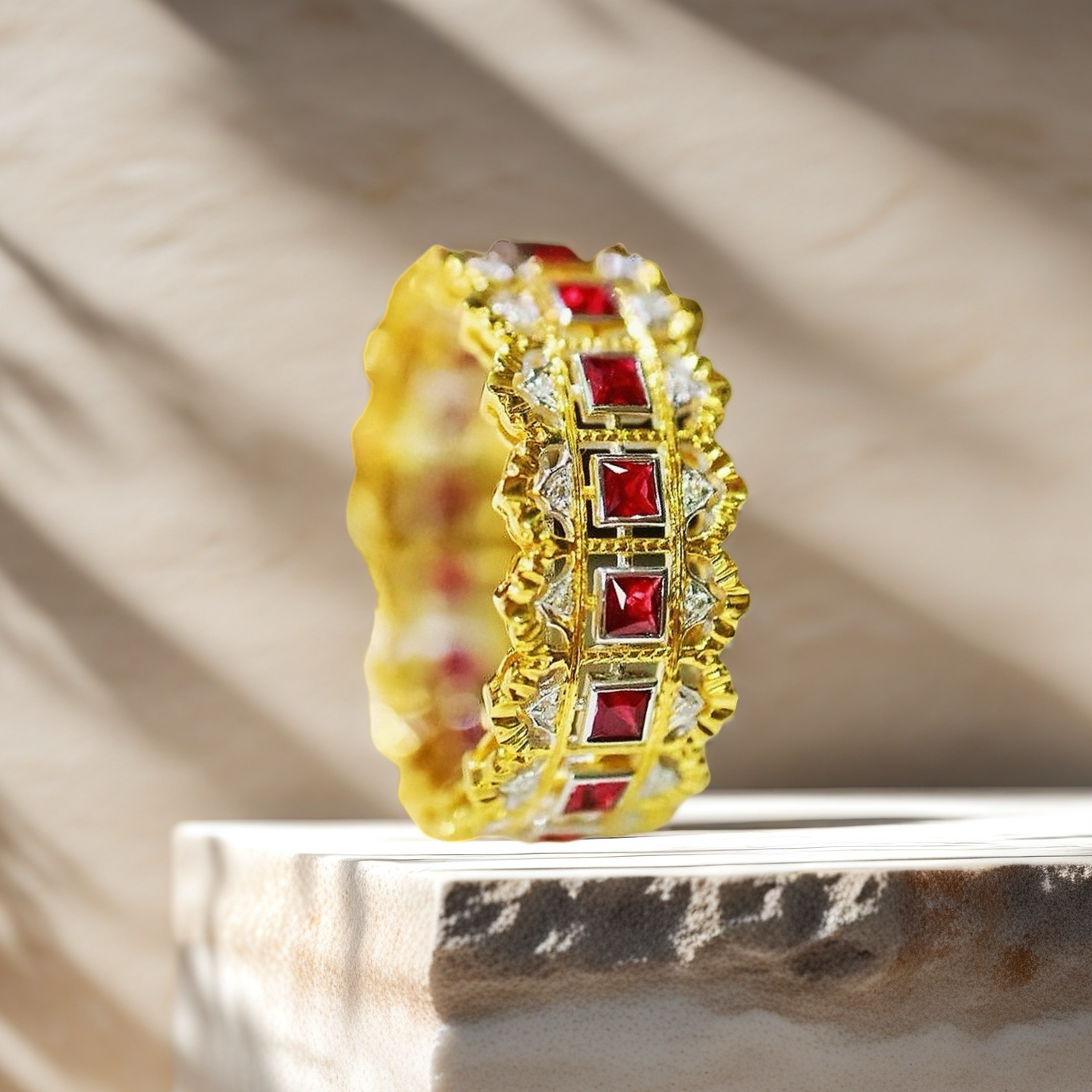 Vintage 18k Gold Diamond Ring (Item No. VT023)