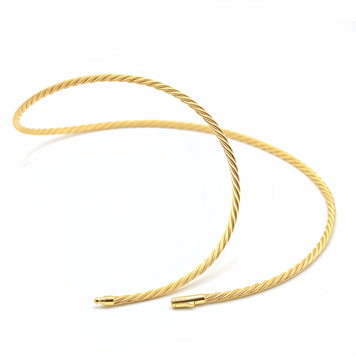 4 Strand Twisted 18k Gold Necklace (Item No. SH081CN)