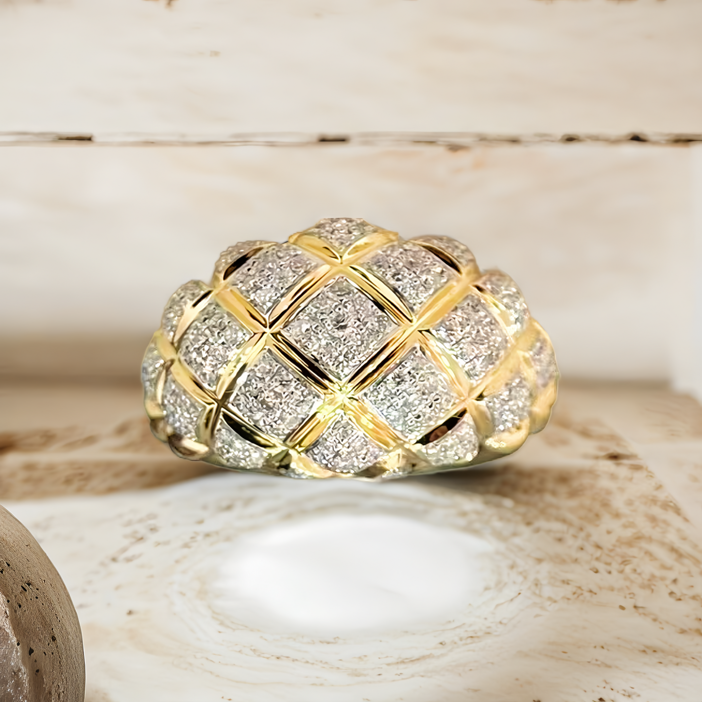 Vintage 18k Gold Diamond Ring (Item No. VT216)