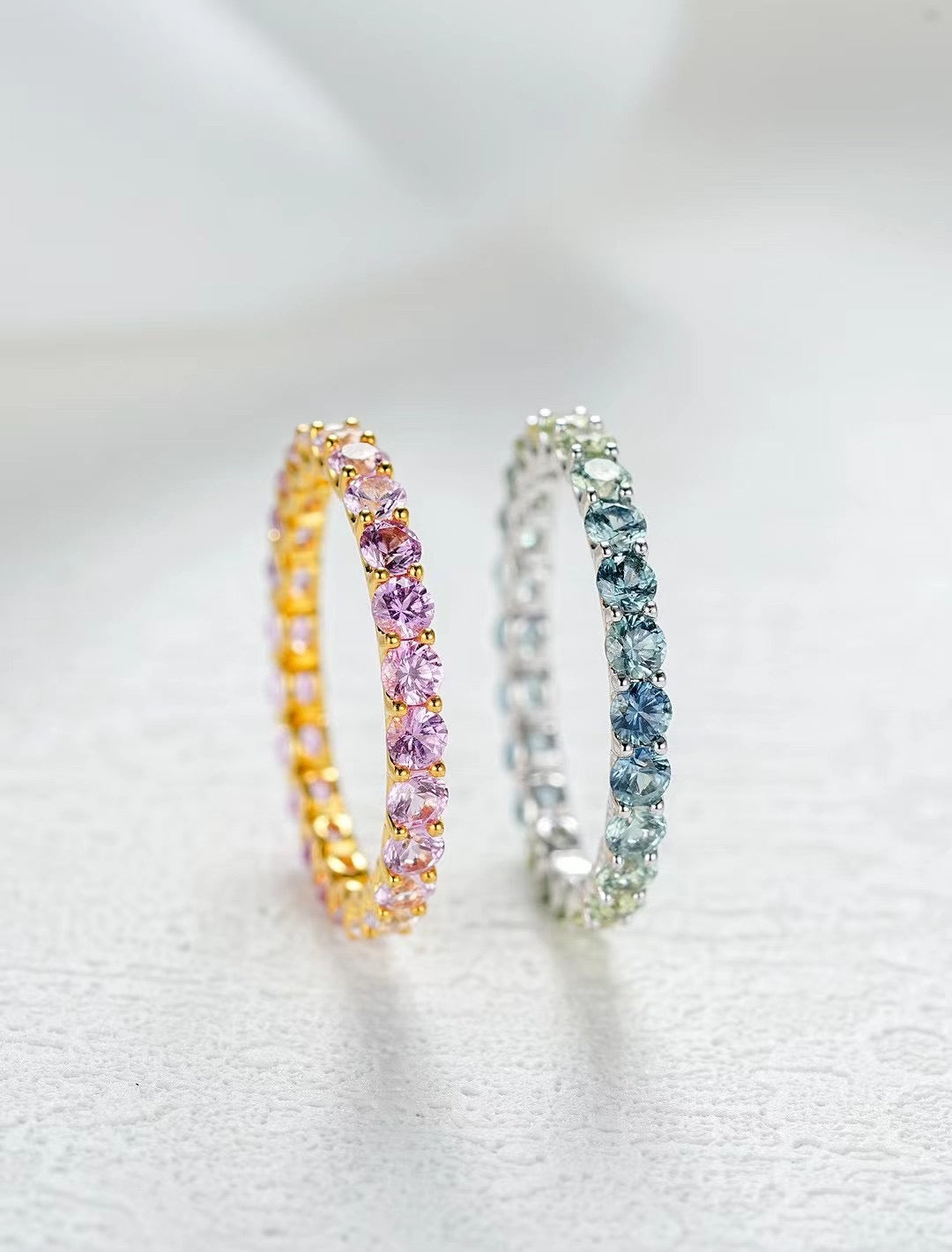 Rainbow Sapphire 18k Gold Ring (Item No. SA062)