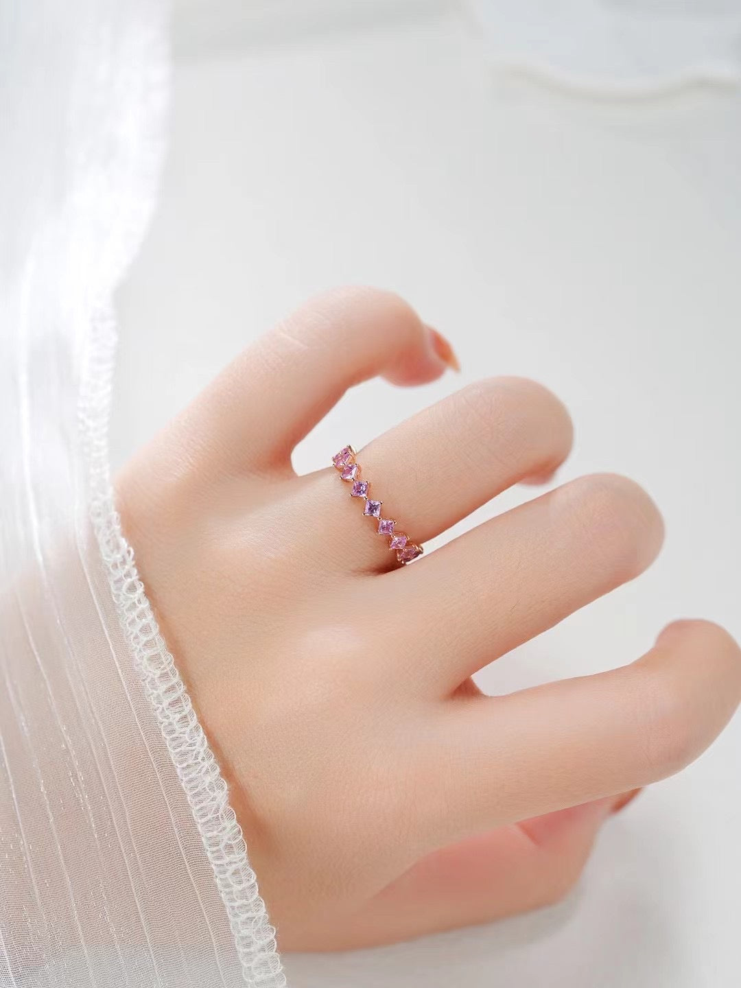 Rainbow Sapphire 18k Gold Ring (Item No. SA092)