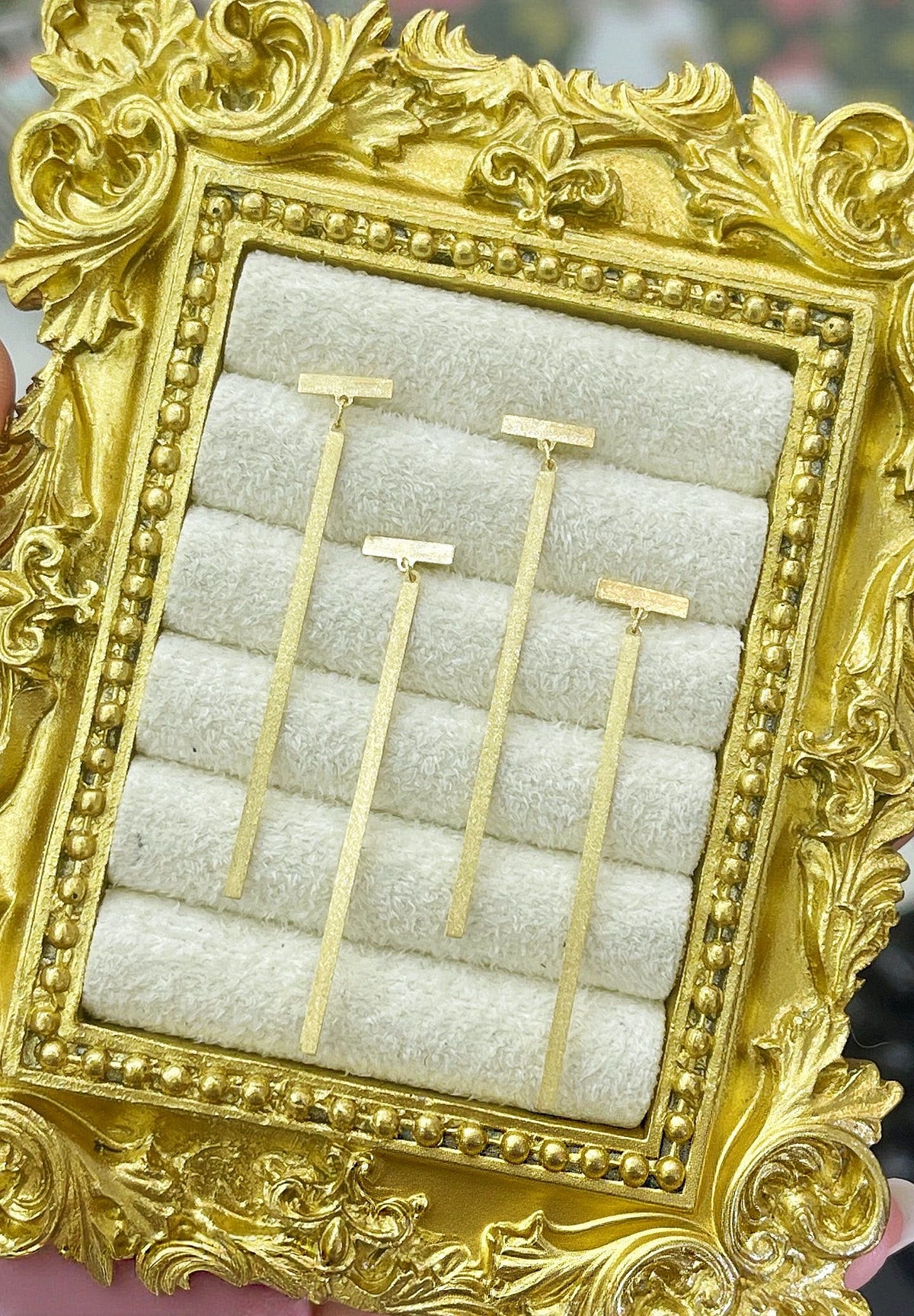 T Shape 18k Gold Earring (Item No. SJER028)