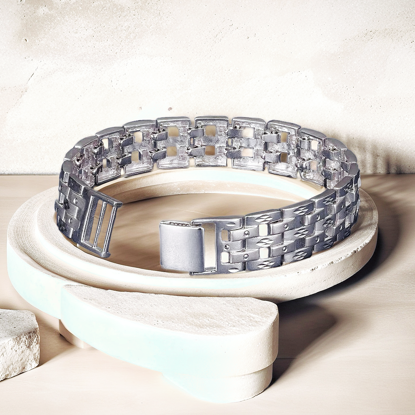 Classic Platinum Gold Bracelet (Item No. GB0040)