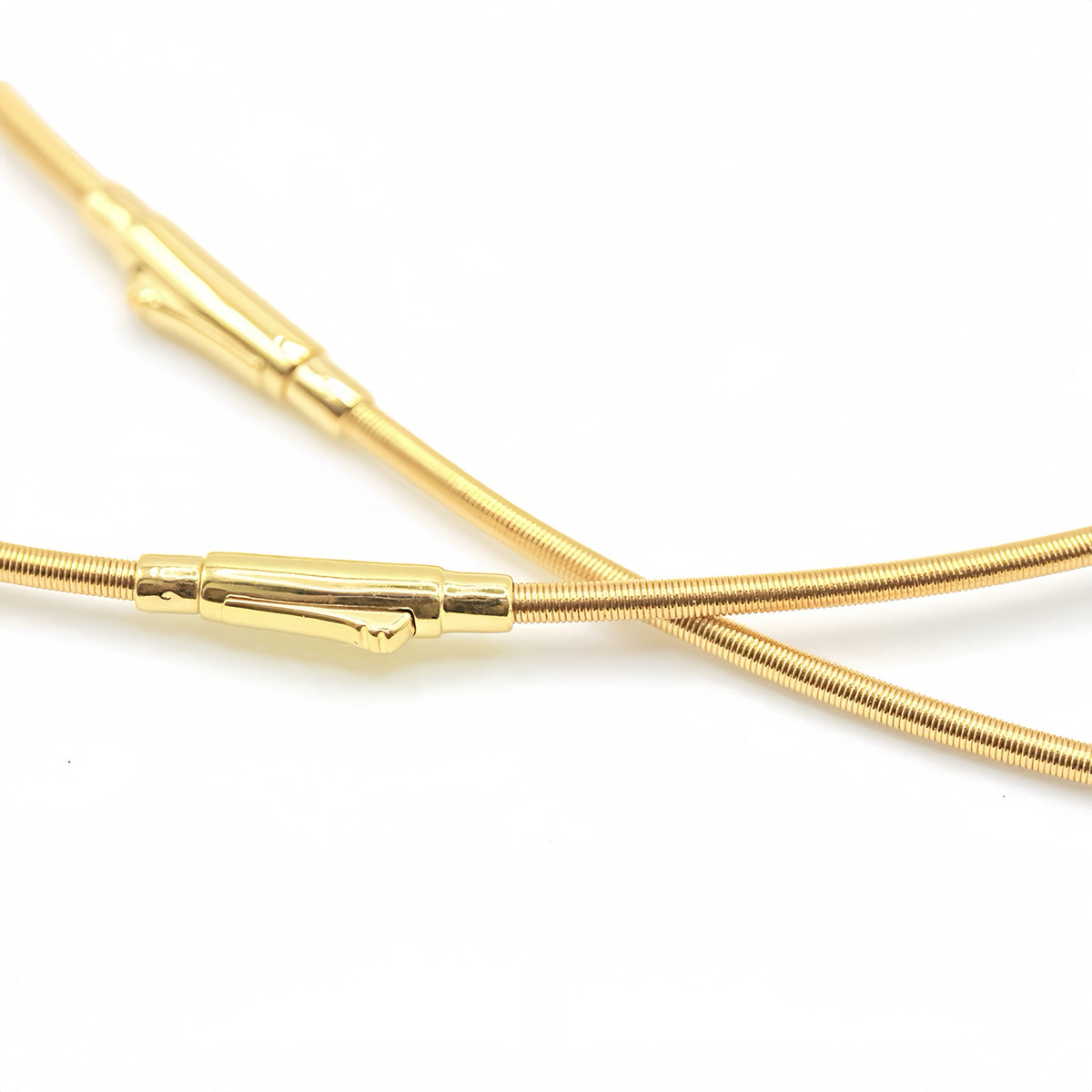 1.2/1.4/1.7mm Omega 18k Gold Necklace (Item No. SR011CN)