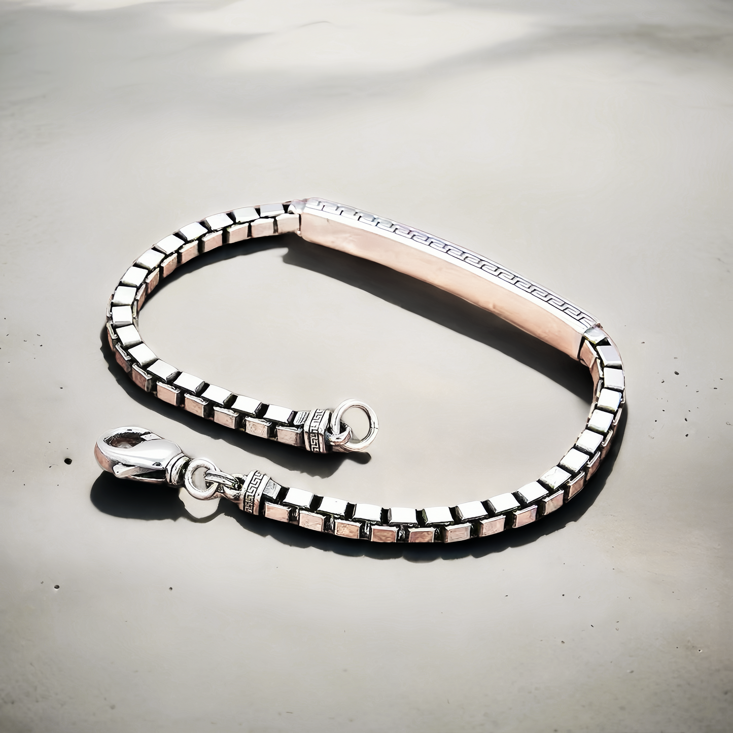 Fashion Silver Box Bracelet (Item No. B0652)