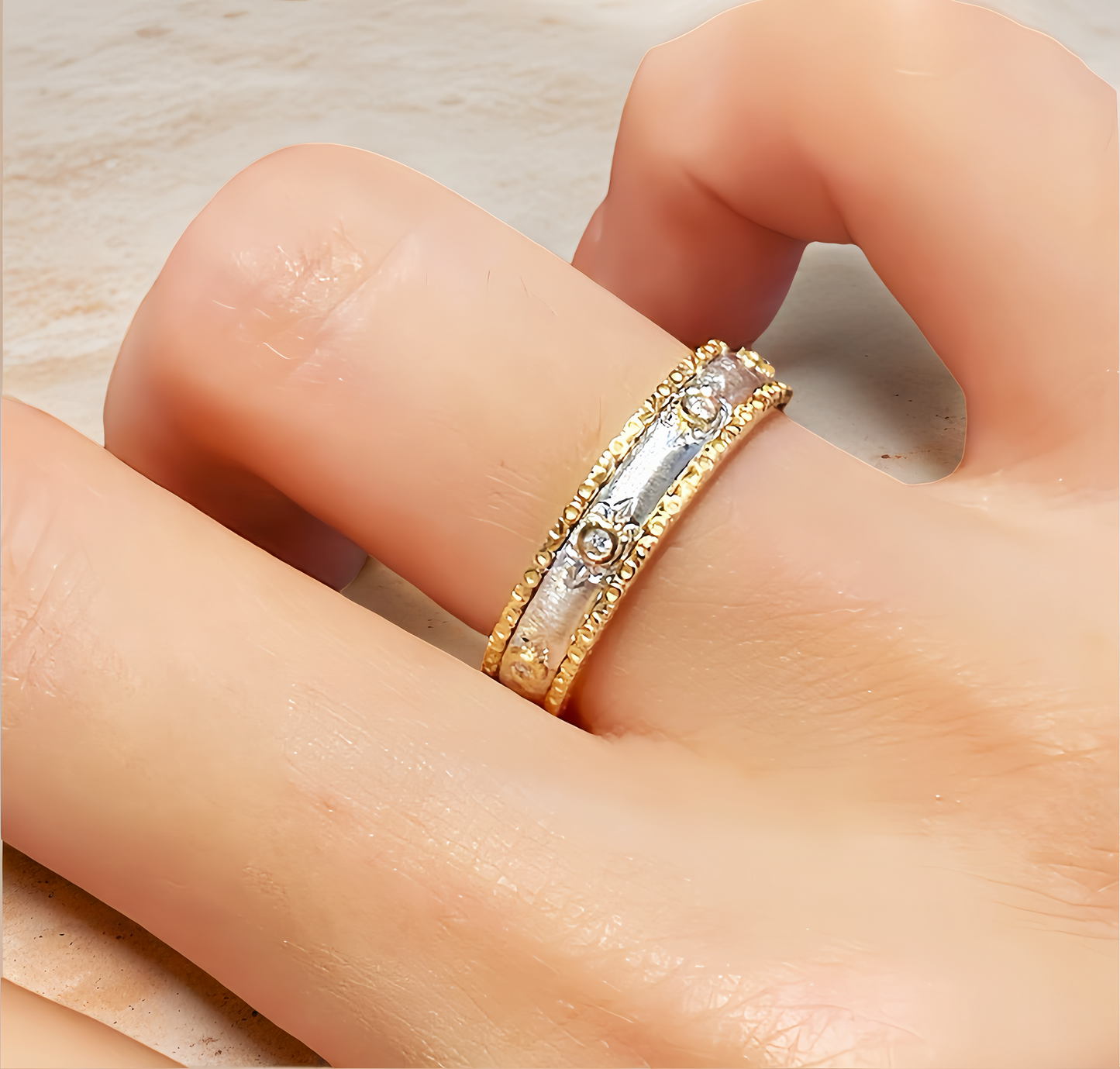 Vintage 18k Gold Diamond Ring (Item No. VT153)