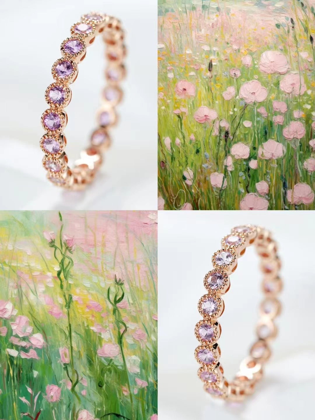 Rainbow Sapphire 18k Gold Ring (Item No. SA029)