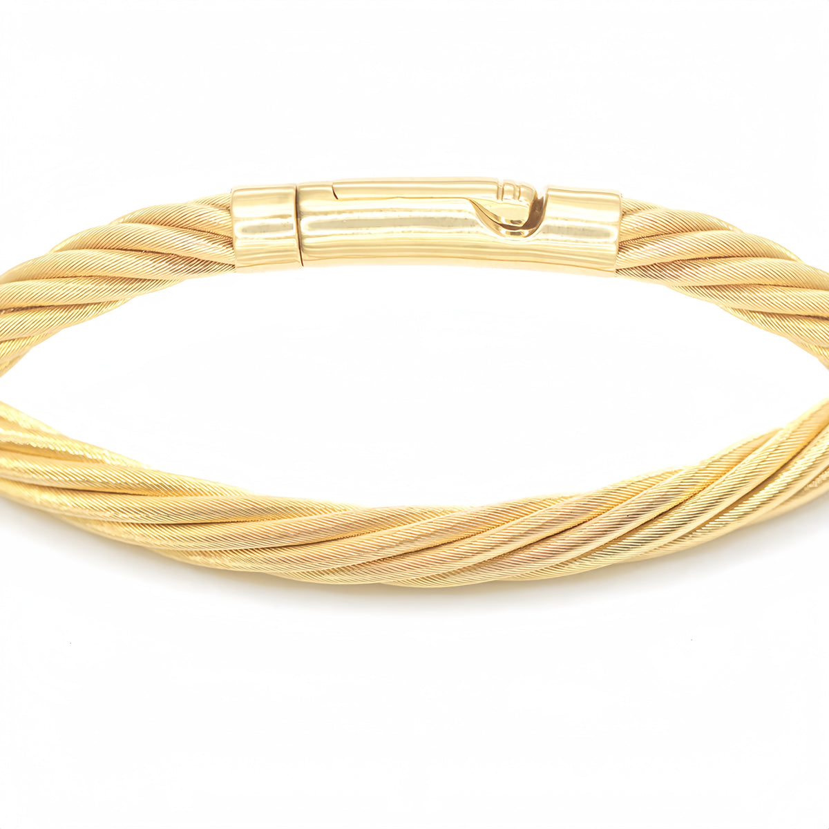 7 Strand Twisted 18k Gold Necklace (Item No. SH031CN)