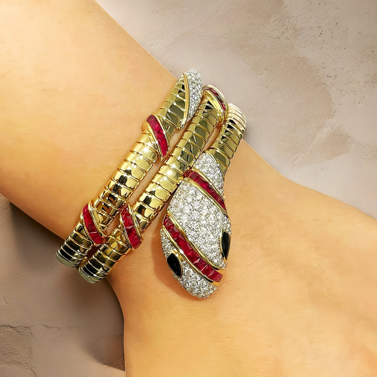 Ouroboro 18k Gold Diamond Bracelet (Item No. VT258)