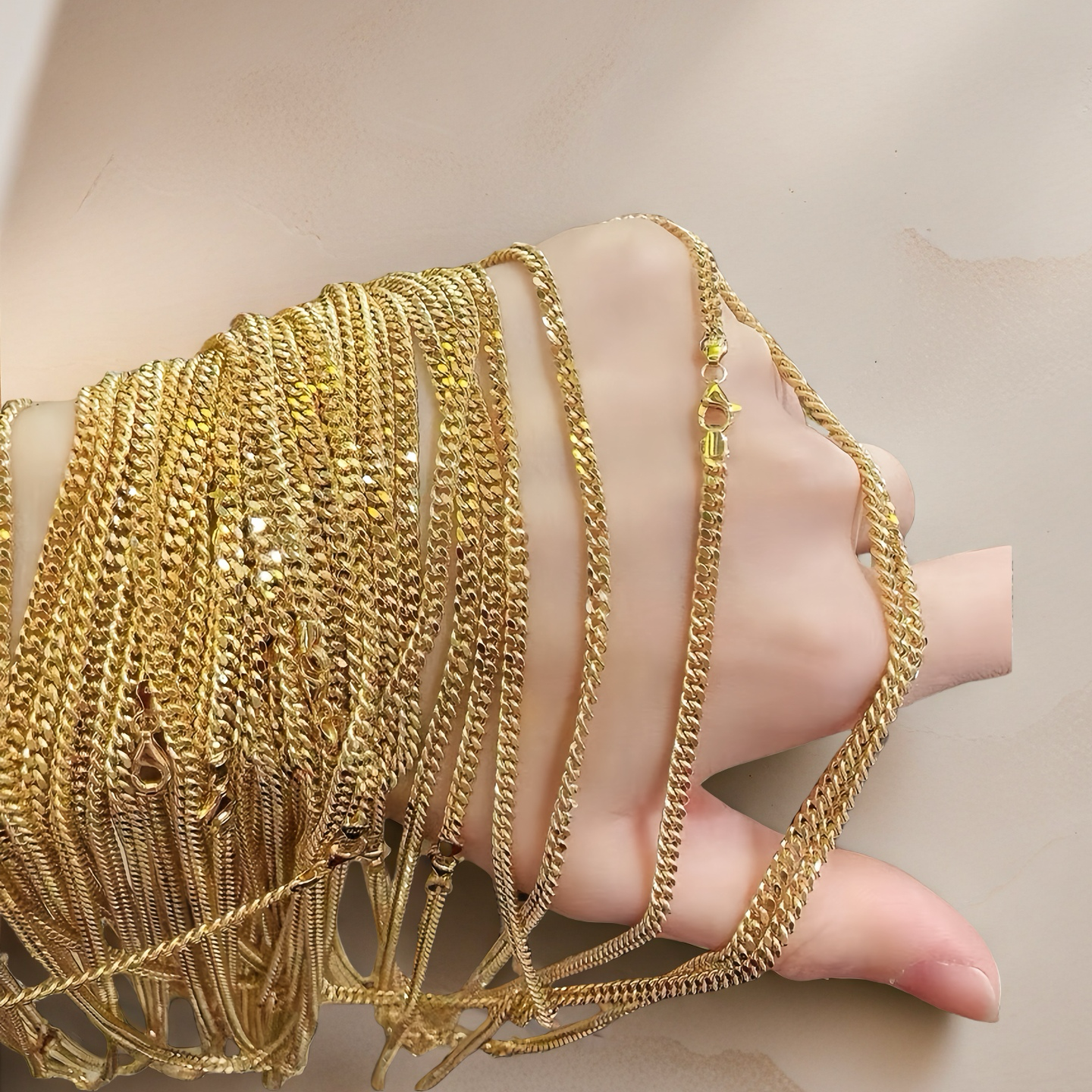 Cuban Link 18k Necklace Chain (Item No. GN0015)