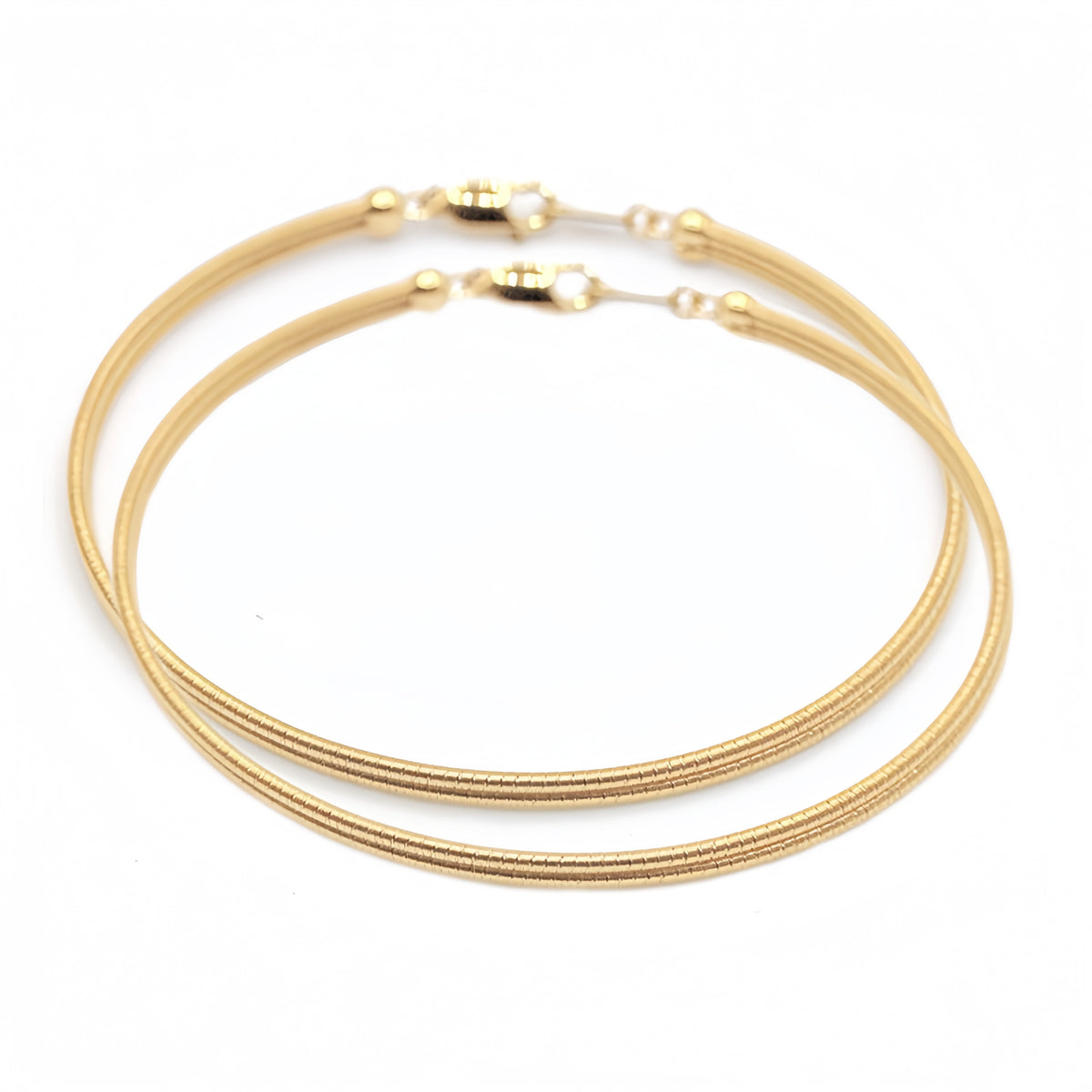 Double Strand Twisted 18K Gold Bracelet (Item No. SX051CB)